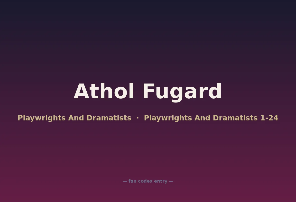 Athol Fugard