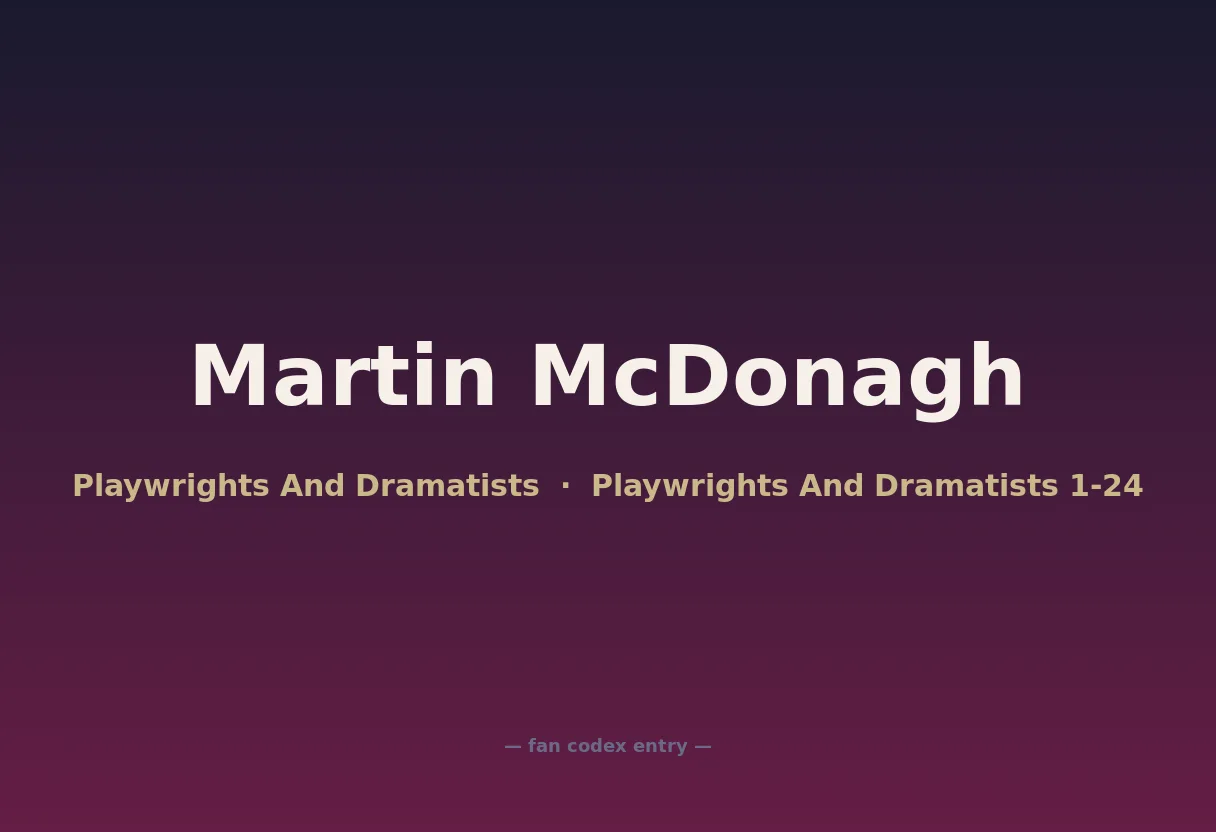 Martin McDonagh