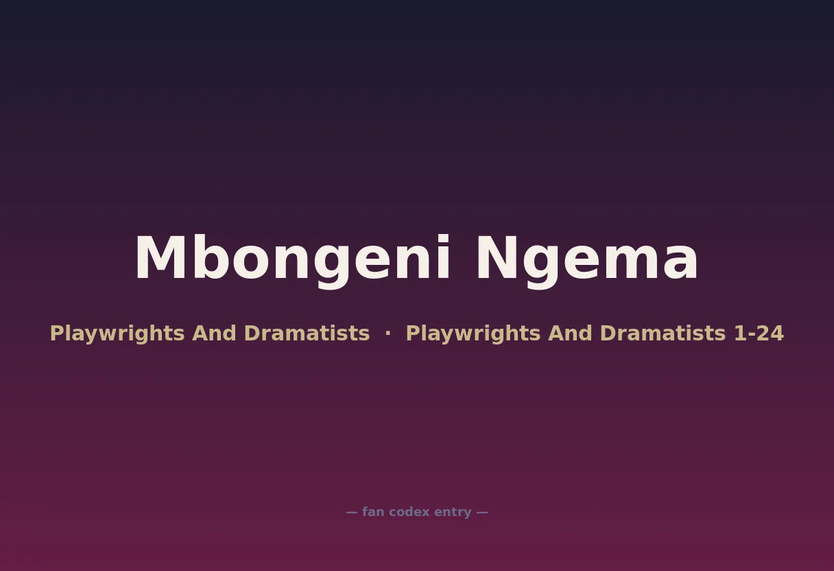 Mbongeni Ngema