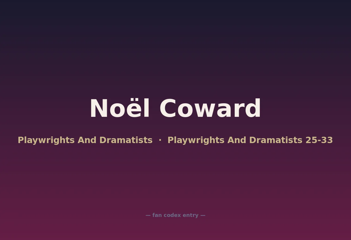 Noël Coward